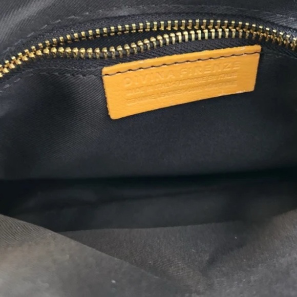 Divina Firenze black pebbled leather bag made in Italy excellent condition - Picture 8 of 11